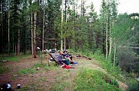 Camping the first night just a couple of km downstream between Indian &quotartefacts&quot