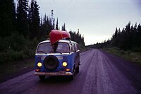 Cassiar Highway, after a thounderstorm the road was a little dirty...