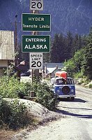 Auf dem Weg nach Alaska in Hyder