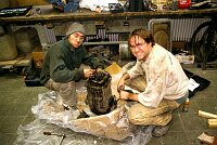 Searching for the problem in the transmission - lots of oil!